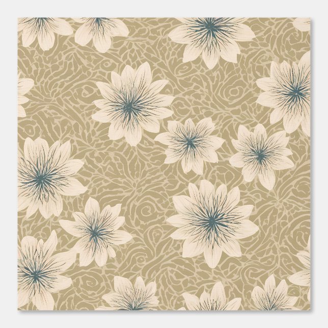 Whimsical Floral Fantasy: A Playful Pattern Wallpaper (Front)