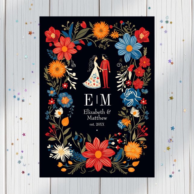 Whimsical Floral Fiesta Wedding Programme (Whimsical Floral Fiesta Wedding Program)