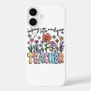 Whimsical Floral Garden Teacher iPhone 16 Case
