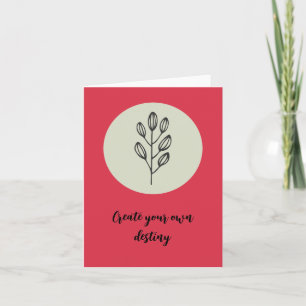 Whimsical Floral Illustration Special Occasion Card