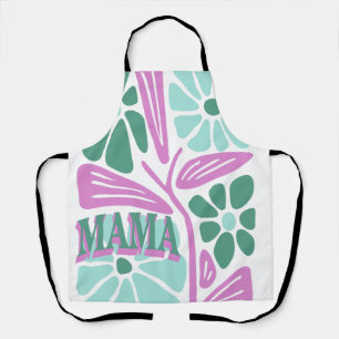 Whimsical Floral Mum  Apron