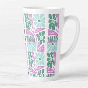 Whimsical Floral Mum  Latte Mug