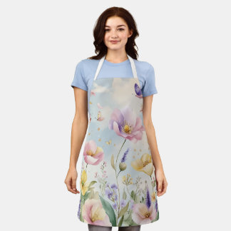 Whimsical Floral & Nature-Clothing Design Apron