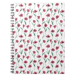 Whimsical Floral Notebook - Scribbly Flowers 