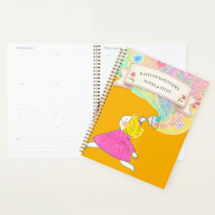 Whimsical Floral Paint Notes Notebook Planner