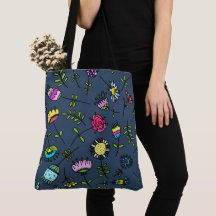 Whimsical Floral Pattern Art Design