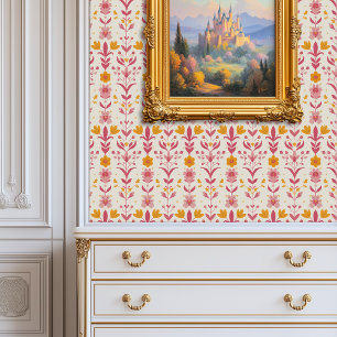 Whimsical Floral Princesscore Wallpaper