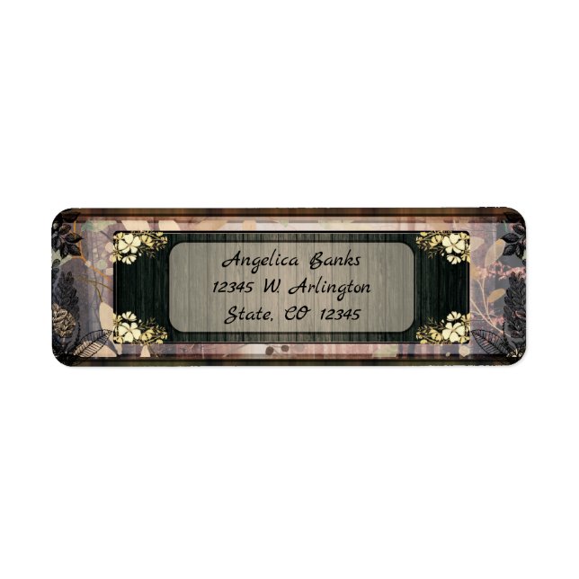 Whimsical Floral Return Address Label (Front)