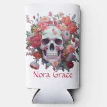 Whimsical Floral Skull