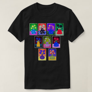 Whimsical Floral Vase Gallery T-Shirt
