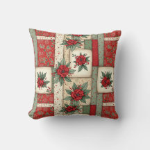 Whimsical Floral Vintage Christmas Quilt Pattern
