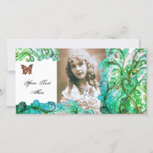 WHIMSICAL FLOURISHES bright blue white green