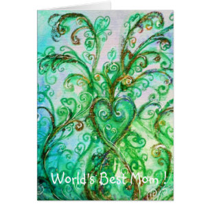 WHIMSICAL FLOURISHES HEART  / World's Best Mum