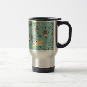 Whimsical Flower Garden Travel Mug