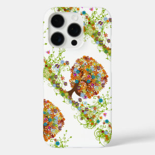 Whimsical Flower Tree Wedding iPhone 16 Pro Case
