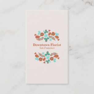 Whimsical Flowers Business Card