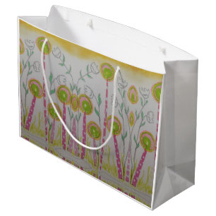 Whimsical Flowers Gift Bag