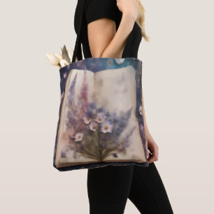 Whimsical Flowers growing from a book  Tote Bag