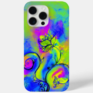 WHIMSICAL FLOWERS pink yellow green purple iPhone 15 Pro Max Case
