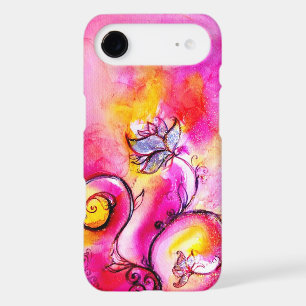 WHIMSICAL FLOWERS pink yellow purple