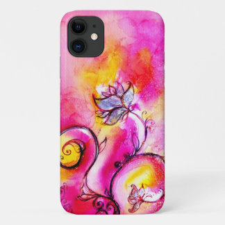 WHIMSICAL FLOWERS,Pink Yellow Purple Floral Swirls Case-Mate iPhone Case