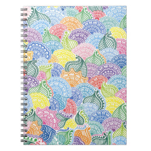 Whimsical Flowers Spiral Notebook