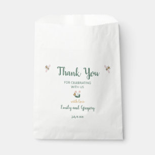 Whimsical Flowers Thank you Wedding Favour Bags