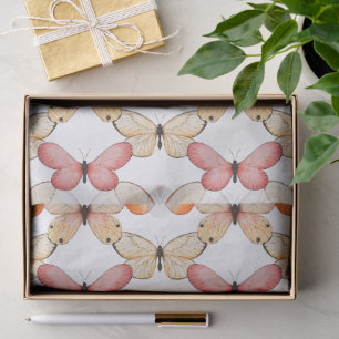 Whimsical Fluttering Butterflies Pattern Tissue Paper