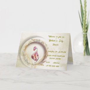 Whimsical folded invitation
