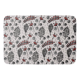 Whimsical Foliage Bath Mat