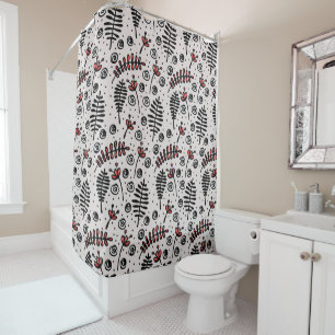 Whimsical Foliage Shower Curtain