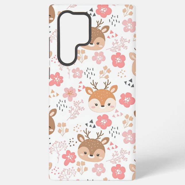 Whimsical Folk Art Hedgehog for Nursery Samsung Galaxy S22 Ultra Case (Back)