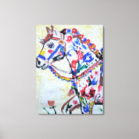 Whimsical Folk Art Horse Expressionist