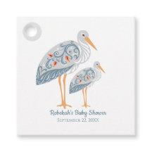 Whimsical Folk Art Stork | Baby Shower