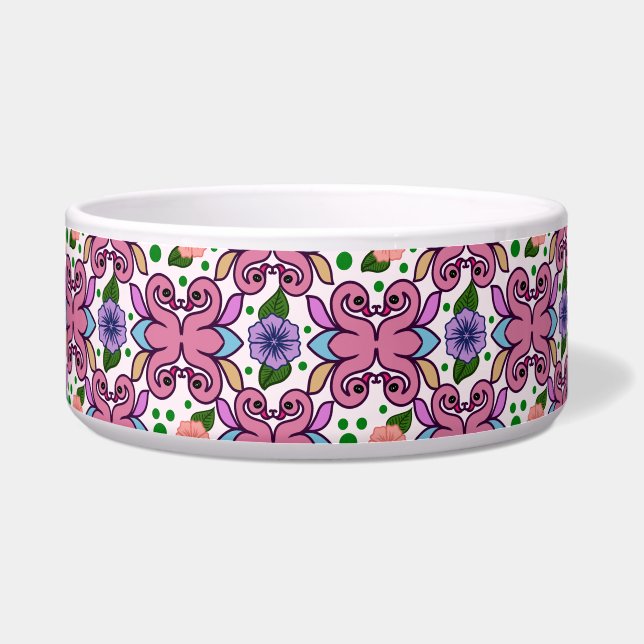 Whimsical Folk Bird Floral Pattern (Front)
