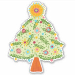 Whimsical Folk Christmas Tree CUSTOM PHOTO<br><div class="desc">Sweet tree drawing to wish someone happy holidays! Check my shop for more options. Also available as greeting cards, postcards, gift wrap, and digital download to send instantly via email or text message. Check my shop for more or let me know if you'd like something custom! I can create custom...</div>