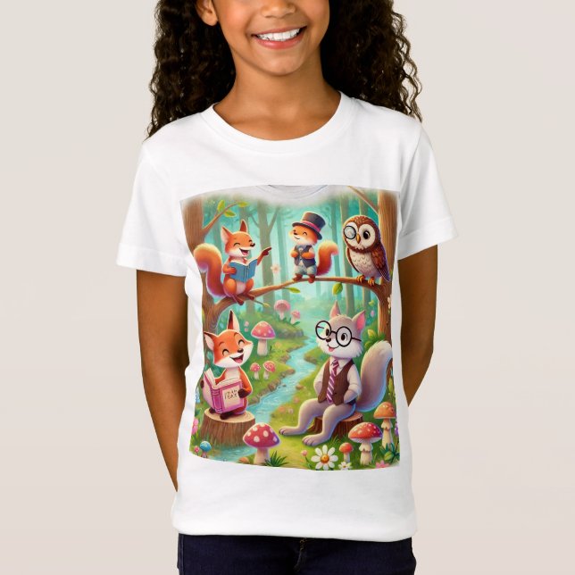 Whimsical Forest Adventure T-Shirt (Front)