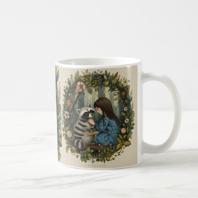 Whimsical Forest Coffee Mug – “Alice & the Silent  (Right)