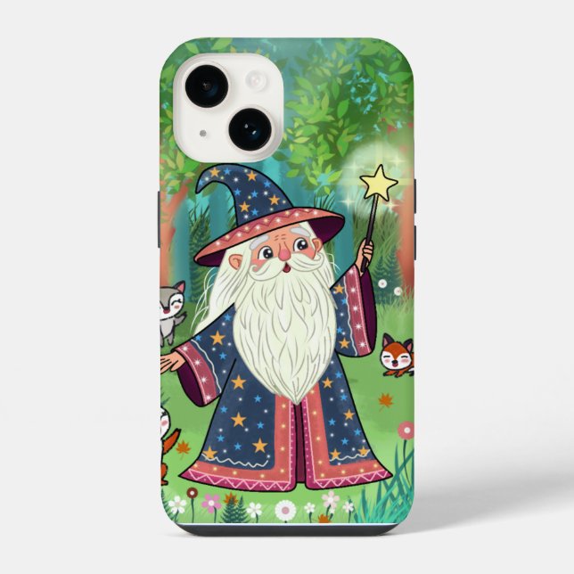 Whimsical Forest Wizard Soft Case (Back)