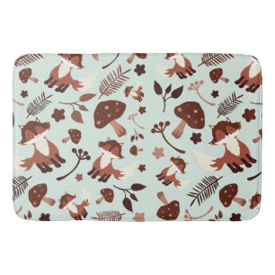 Whimsical Fox Bath Mat