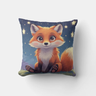 Whimsical Fox Cushion