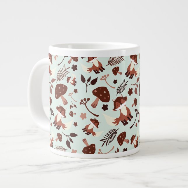 Whimsical Fox Large Coffee Mug (Front Left)