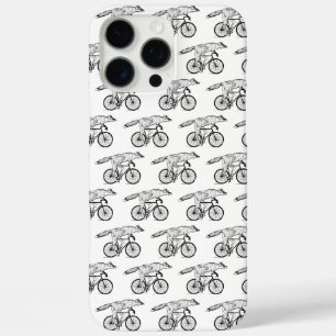 Whimsical Fox on Bicycle Art Print iPhone 16 Pro Max Case