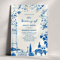 Whimsical French Blue Garden Pastoral Wedding