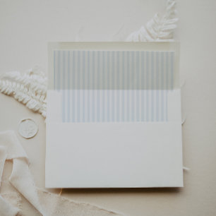 Whimsical French Blue Wedding Envelope