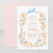 Whimsical French Floral Hand Drawn Wedding