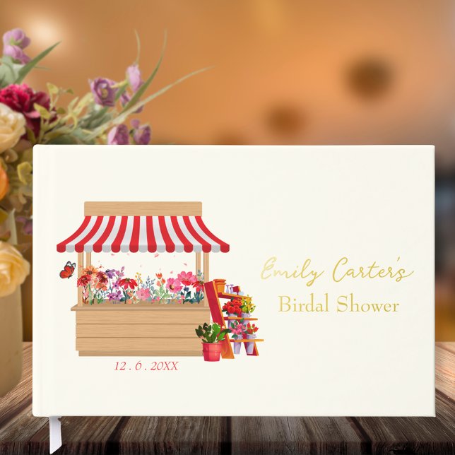 Whimsical Fresh off the Market Bridal Shower Guest Book (Creator Uploaded)