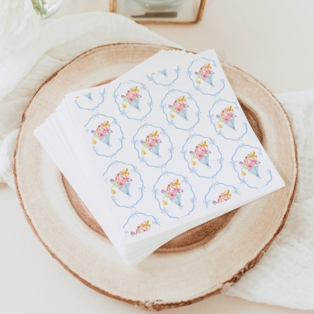 Whimsical Fresh Off the market Bridal shower Napkin (Creator Uploaded)