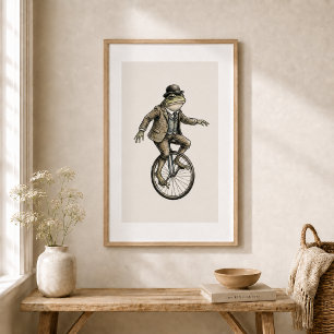 Whimsical Frog Glossy Poster