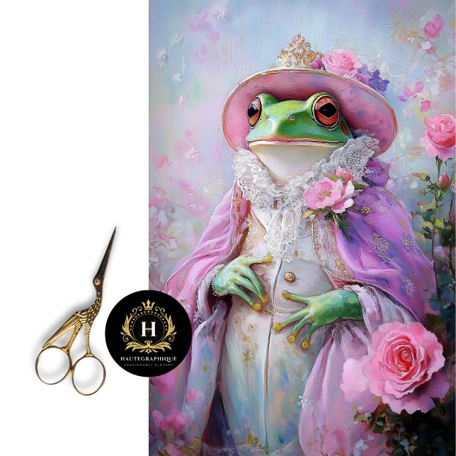 Whimsical Frog Princess Mothers Day Decoupage Tissue Paper (Creator Uploaded)